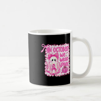 Caneca De Café Em outubro Vestimos Ghost Break Rosa
