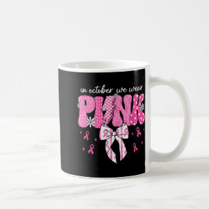 Caneca De Café Em outubro, Vestimos o Cancer-mama do Leopardo Arc