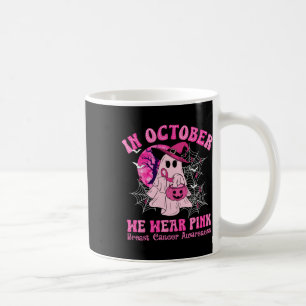 Caneca De Café Em outubro, Vestimos o Espírito das Mulheres Cance