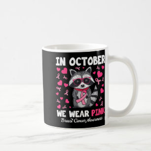 Caneca De Café Em outubro, Vestimos O Ra De Consciência Do Cancer