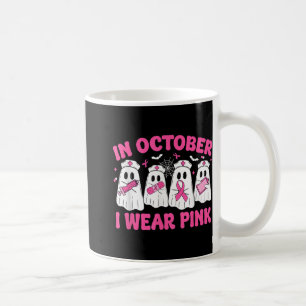 Caneca De Café Em outubro Visto Enfermeira Rosa Cancer Awarene