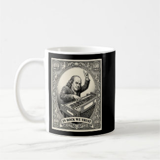 Caneca De Café Em Rocha Confiamos 100 Rochas Tecladista Franklin