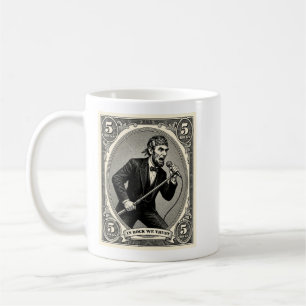 Caneca De Café Em Rocha Confiamos 5 Rochas Cantor Lincoln