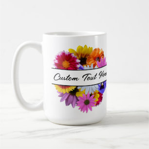 Caneca De Café Em Sangue - Floral Redondo