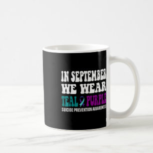 Caneca De Café Em setembro Vestimos Teal & Suicídio Puro Ante