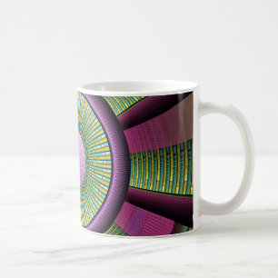 Caneca De Café Em volta de e arte decorativa moderna colorida do