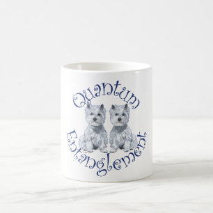 Caneca De Café Emaranhamento Quântico de Westies