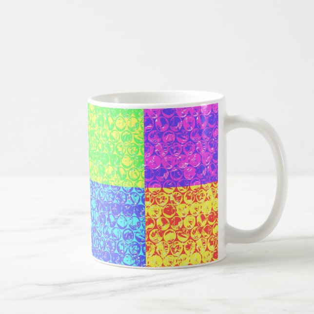 Caneca De Café Embalagem com bolhas de pop arco-íris (Direita)