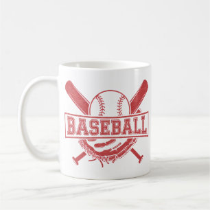 Caneca De Café Emblema clássico de baseball