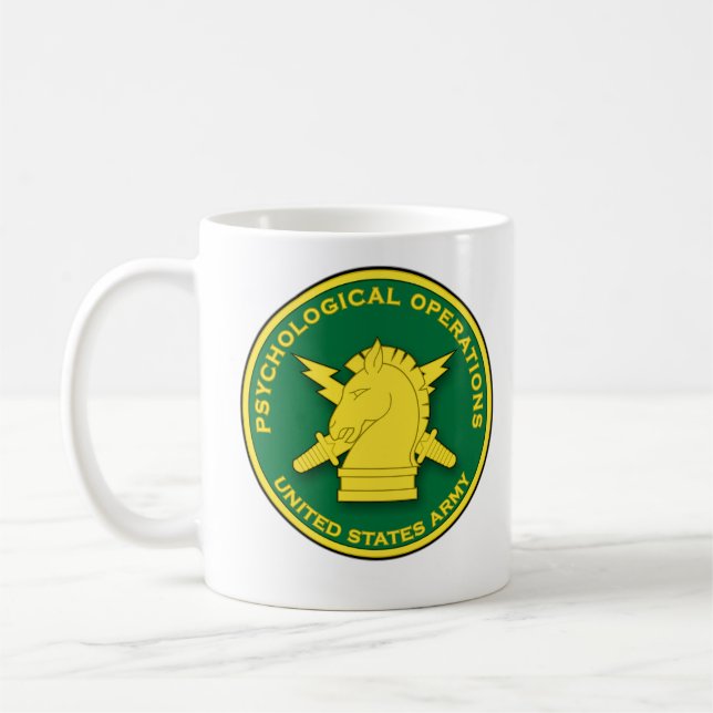 Caneca De Café Emblema da chapa das operações psicológicas (Esquerda)