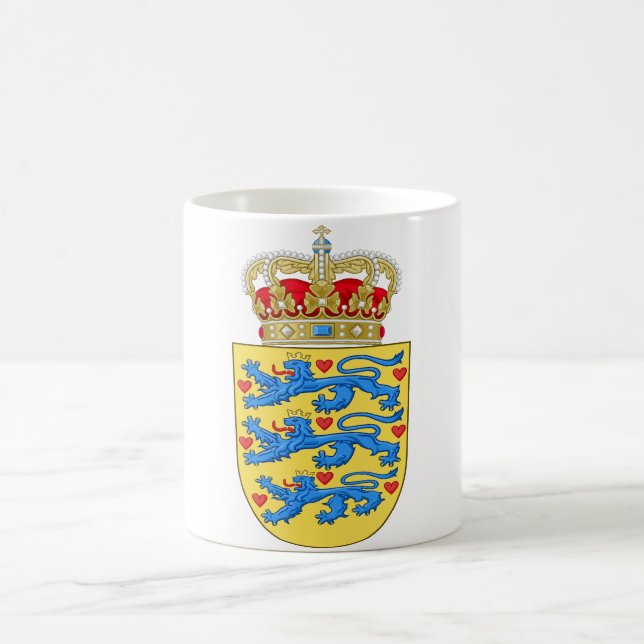 Caneca De Café emblema da Dinamarca (Centro)