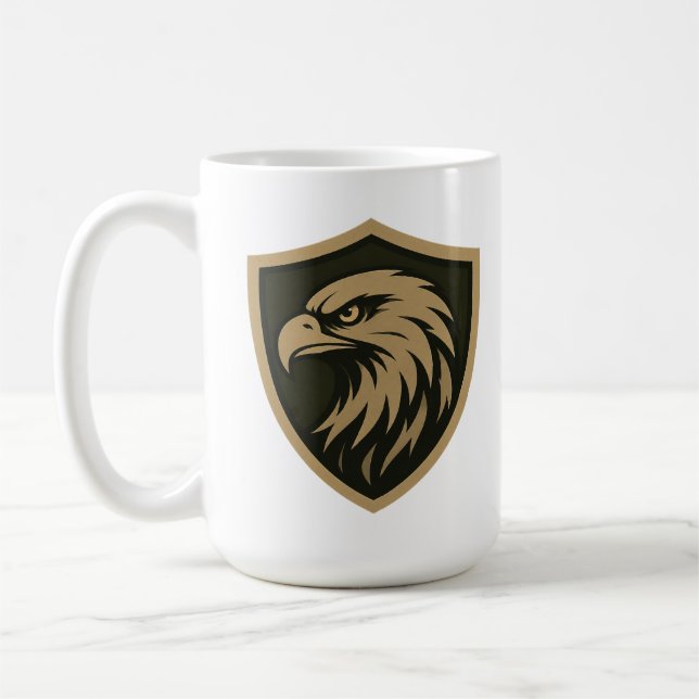 Caneca De Café Emblema de Águia Tática Escudo (Esquerda)