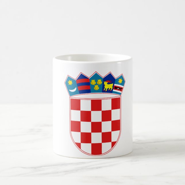 Caneca De Café emblema de croatia (Centro)