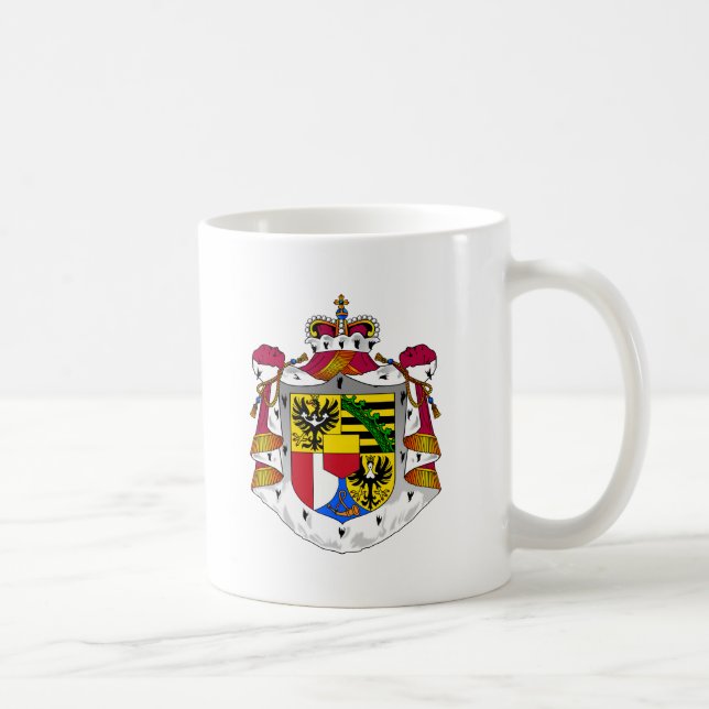Caneca De Café emblema de liechtenstein (Direita)