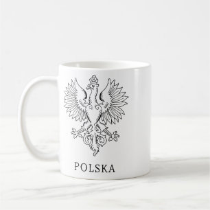 Caneca De Café Emblema do Estado Contemporâneo da Águia Branca da
