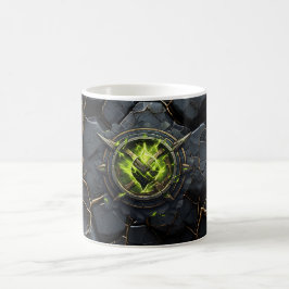 Caneca De Café Emblema do Jogador de Rune Tóxico