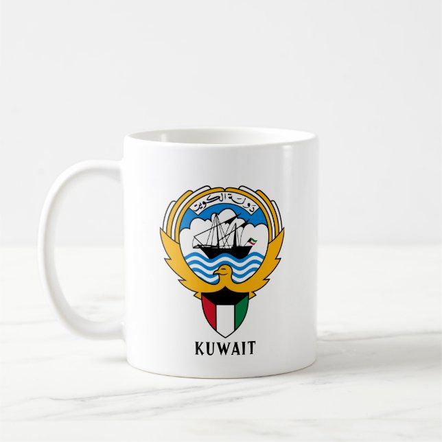 Caneca De Café Emblema do Kuwait (Esquerda)