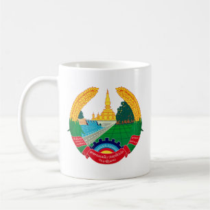 Caneca De Café Emblema do Laos