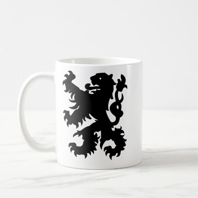 Caneca De Café Emblema do Leão Flamengo (Esquerda)