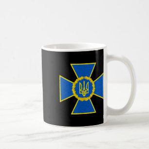 Caneca De Café Emblema do Serviço de Segurança da Ucrânia Bandeir