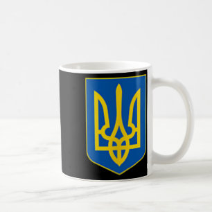 Caneca De Café Emblema do Tridente Ucraniano Brasão de Armas Logo