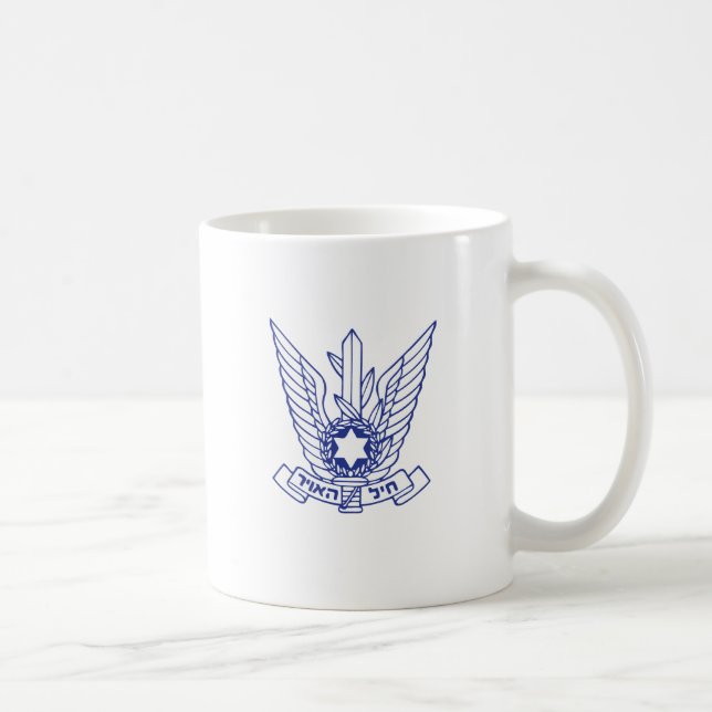 Caneca De Café Emblema israelita da força aérea (Direita)