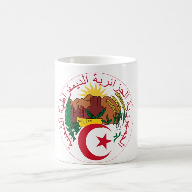 Caneca De Café Emblema nacional da Argélia (Centro)