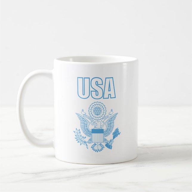 Caneca De Café emblema nacional dos EUA (Esquerda)