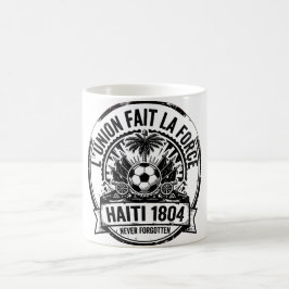 Caneca De Café Emblema Nacional Haitiano Arte Vintage
