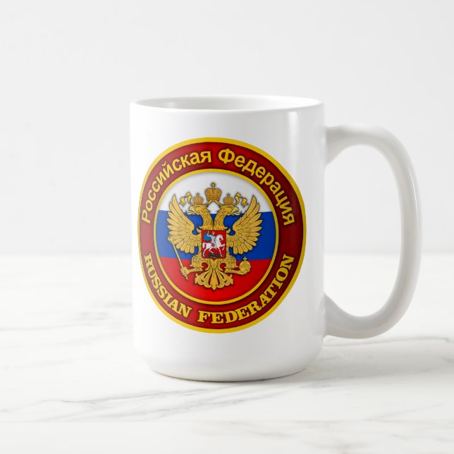 Caneca De Café Emblema Russo (Direita)