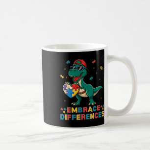 Caneca De Café Embrace diferenças Autismo consciência Quebra-cabe