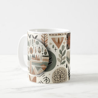 Caneca De Café Embraço Étnico Terrestre
