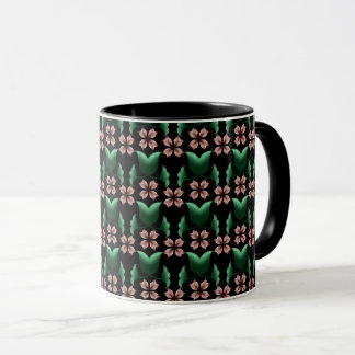 Caneca de café Emerald & Blush Botanical
