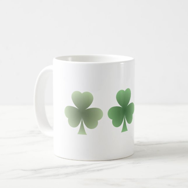 Caneca De Café Emerald Flourish (Frente Esquerda)