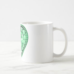 Caneca De Café Emerald Gem Heart
