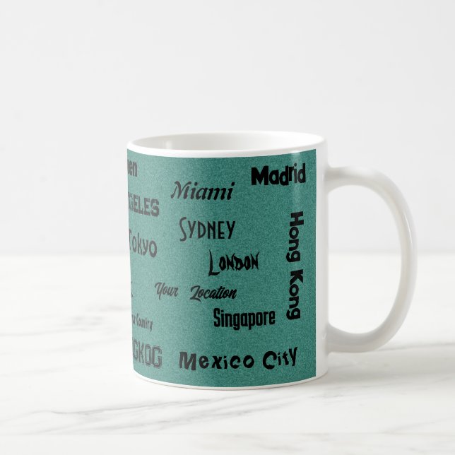 Caneca De Café emerald green Mega cidade (Direita)