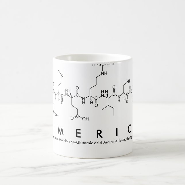 Caneca De Café Emerick peptide name mug (Centro)