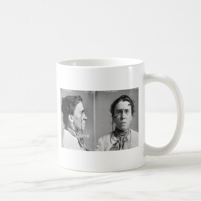 Caneca De Café Emma Goldman - anarquista, 1911 (Direita)