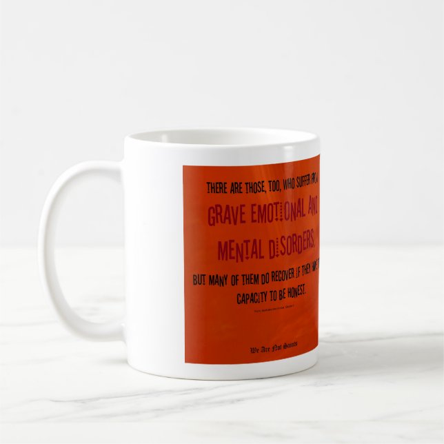 Caneca De Café Emocional grave e transtornos mentais (Esquerda)