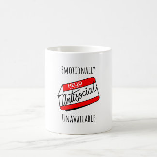 Caneca De Café Emocionalmente Indisponível