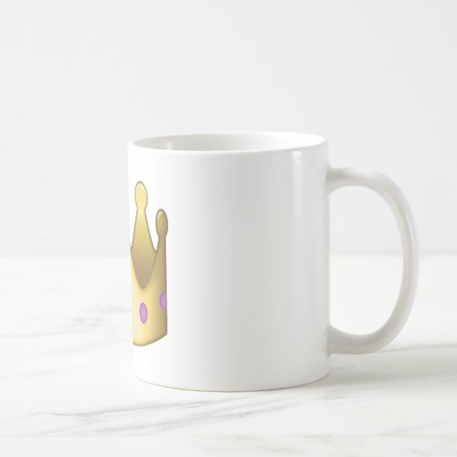 Caneca De Café Emoji da coroa (Direita)