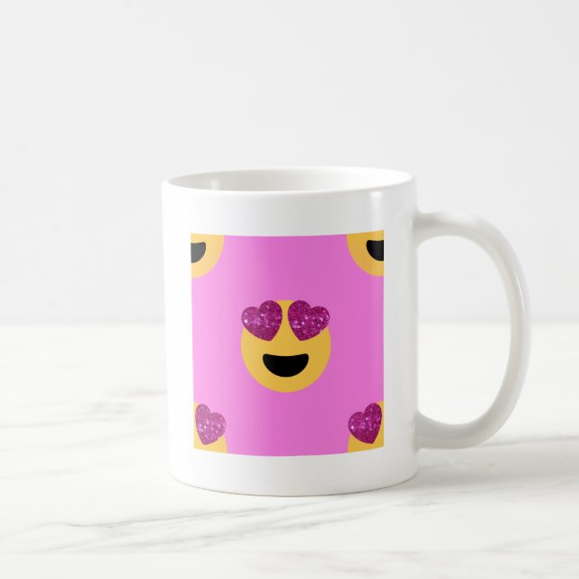 Caneca De Café emoji do coração (Direita)