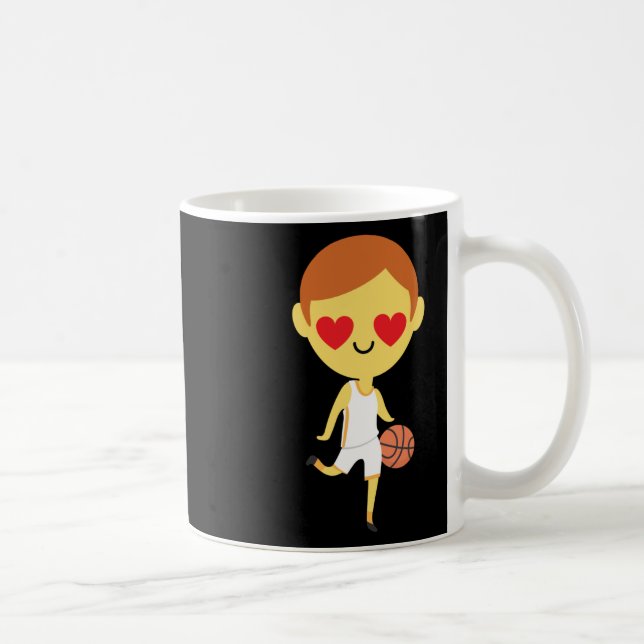 Caneca De Café Emoji, Garoto de Basquete (Direita)