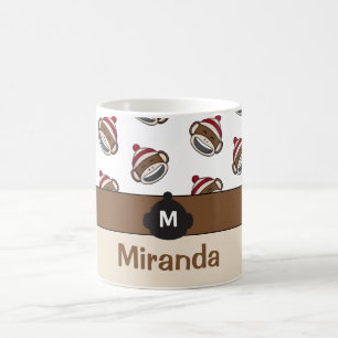 Caneca De Café Emoji - Macaco-Meia-Sorriso Personalizado