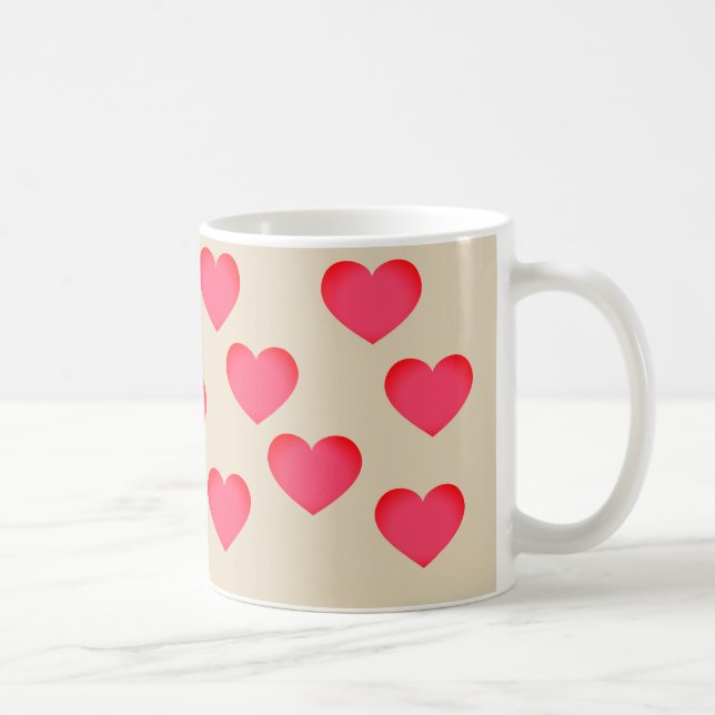 Caneca De Café Emoji Polka Heart (Direita)
