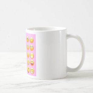 Caneca De Café emoji rosa pastel