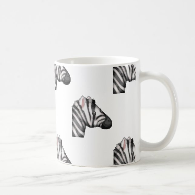 Caneca De Café emoji zebra (Direita)