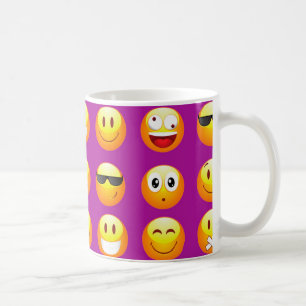 Caneca De Café emojis roxos