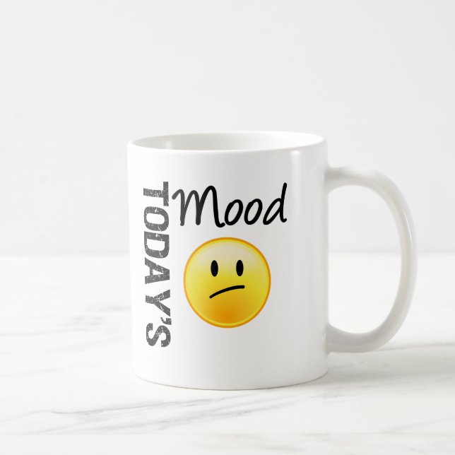 Caneca De Café Emoticon de hoje do humor decepcionado (Direita)