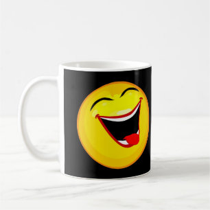 Caneca De Café Emoticon muito bonito e muito feliz / Emoji